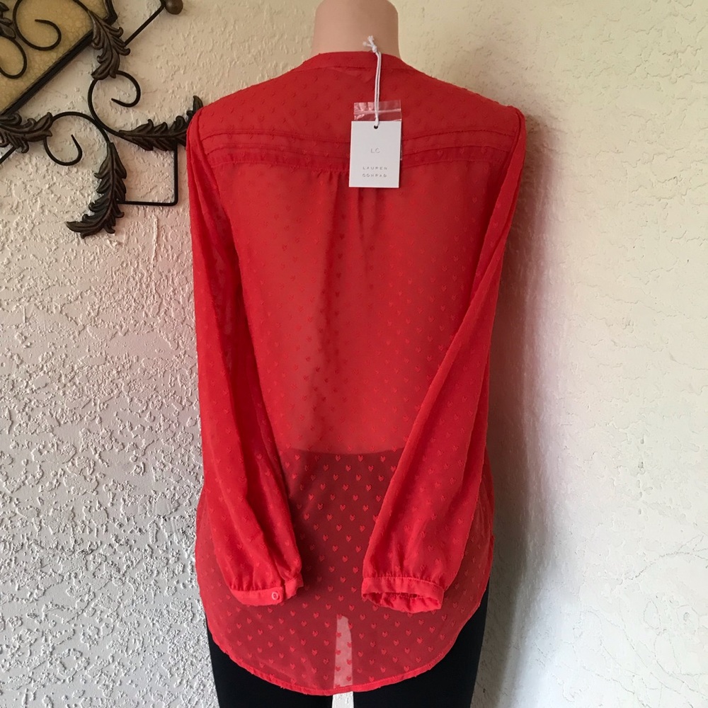 Lauren Conrad Pintuck Long sleeve Shirt - Picture 5 of 8